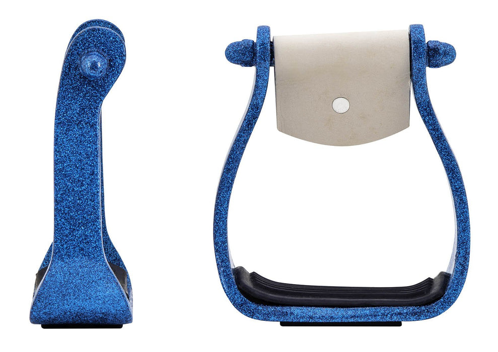 Showman Glitter Epoxy Aluminum Stirrups - Jeffers - Horse Supplies > Horse Tack > Stirrups