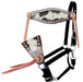 Showman Hair On Cowhide and Buckstitch Bronc Halter - Jeffers - Horse Supplies > Horse Tack > Horse Halters