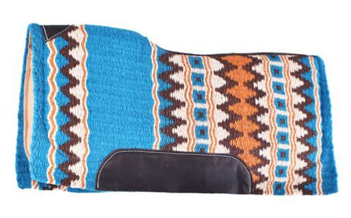 Showman Memory Foam Felt Saddle Pad, Turquoise - Jeffers - Horse Supplies > Horse Tack > Saddle Pads & Blankets