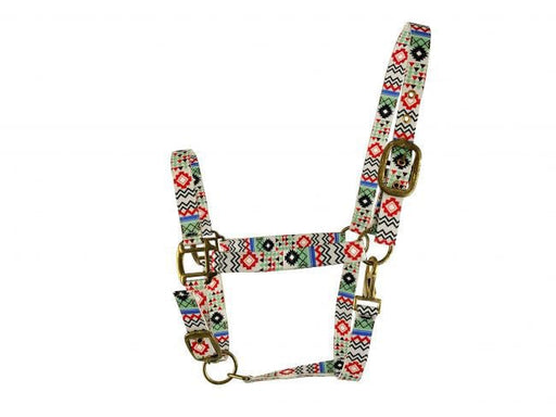 Showman Nylon Halter in Patterns - Jeffers - Horse Supplies > Horse Tack > Horse Halters