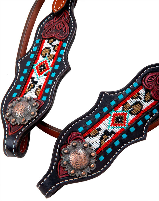 Showman Southwest & Cheetah Tack Set - Jeffers - Horse Supplies > Horse Tack > Tack Sets