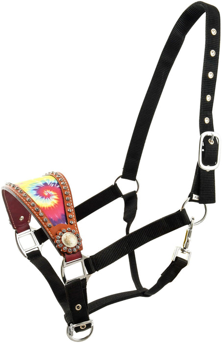 Showman Tie Dye Print Bronc Halter - Jeffers - Horse Supplies > Horse Tack > Horse Halters