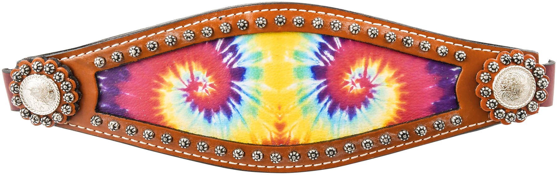 Showman Tie Dye Print Bronc Halter - Jeffers - Horse Supplies > Horse Tack > Horse Halters