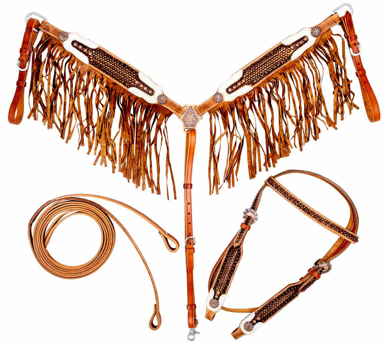 Showman Vintage Tack Set - Jeffers - Horse Supplies > Horse Tack > Tack Sets