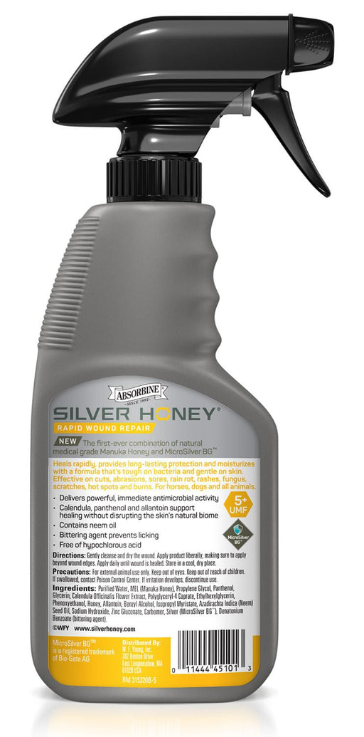 Silver Honey Rapid Wound Repair Spray - Jeffers - Animal Health & Wellness > Skin & Coat Care