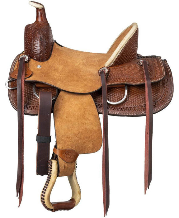 Silver Royal Youth Bodie Hard Seat Ranch Saddle - Jeffers - Horse Supplies > Horse Tack > Saddles