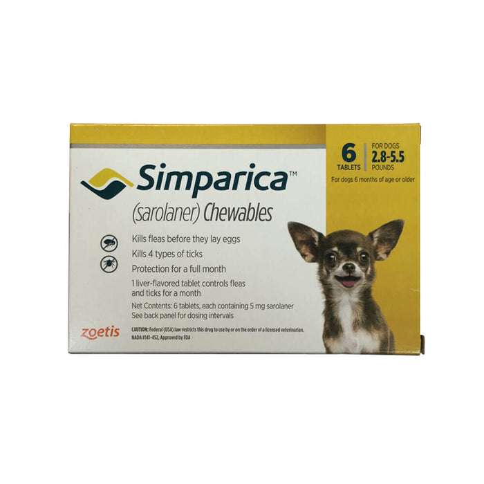 Simparica Chewable Tablets - Jeffers - Animal Health & Wellness > Flea & Tick Control