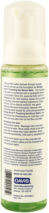 Simply Pure Foaming No - Rinse Bath - Jeffers - Animal & Pet Supplies > Pet Grooming > Pet Shampoo & Conditioner