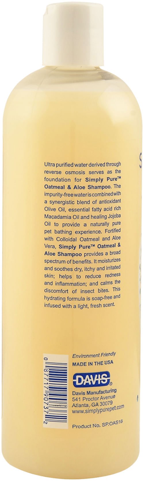 Simply Pure Oatmeal & Aloe Shampoo - Jeffers - Animal & Pet Supplies > Pet Grooming > Pet Shampoo & Conditioner