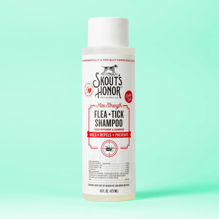 Skout's Honor Flea + Tick Shampoo for Dogs, 16 oz - Jeffers - Animal & Pet Supplies > Pet Grooming > Pet Shampoo & Conditioner