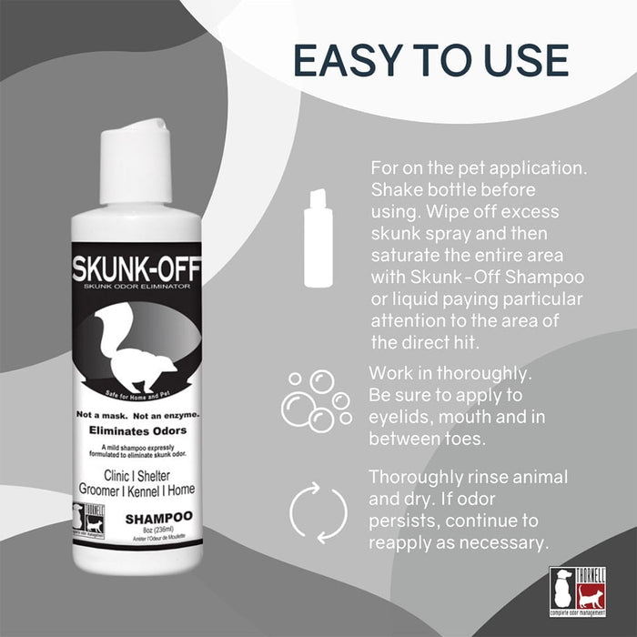 Skunk - Off Skunk Odor Eliminator Shampoo, 8 oz - Jeffers - Animal & Pet Supplies > Pet Odor & Stain Removers