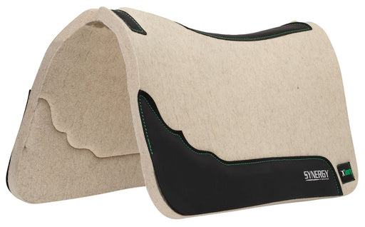 Smarty x Synergy Contoured Steam Pressed 100% Merino Wool Felt Performance Saddle Pad - Jeffers - Horse Supplies > Horse Tack > Saddle Pads & Blankets