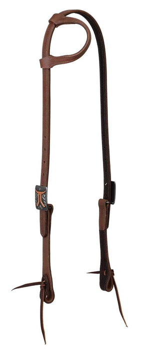 Smarty x Synergy Latigo Lined Oil Harness Leather Headstall, 3/4', Sliding Ear - Jeffers - Horse Supplies > Horse Tack > Bridles & Headstalls