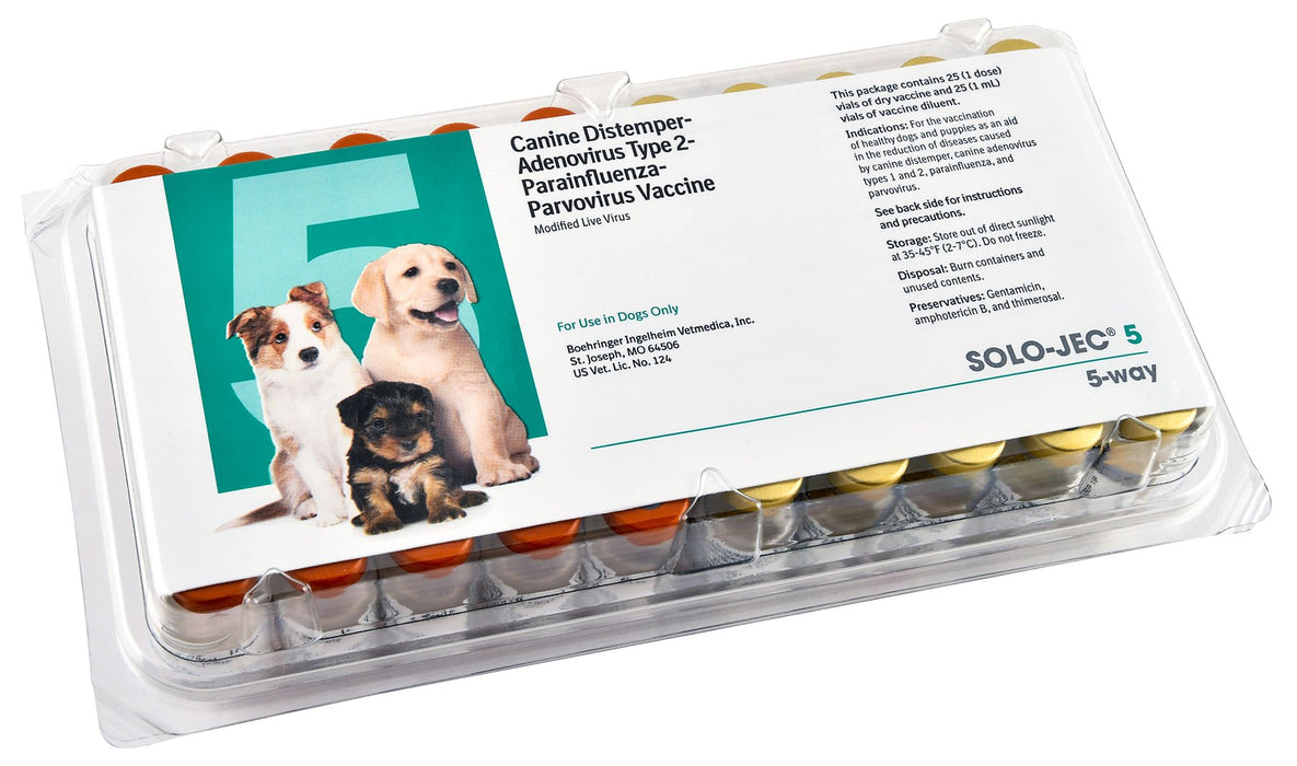 Solo - Jec 5 (5 Way Dog Vaccine) - Jeffers - Animal Health & Wellness > Vaccines