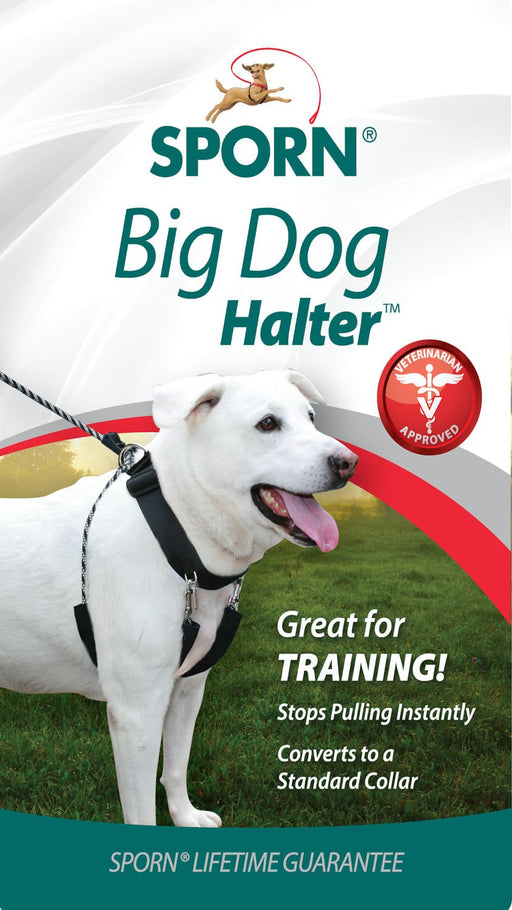 Sporn Big Dog Halter, Black - Jeffers - Dog Supplies > Dog Apparel > Dog Collars, Harnesses, & Leashes