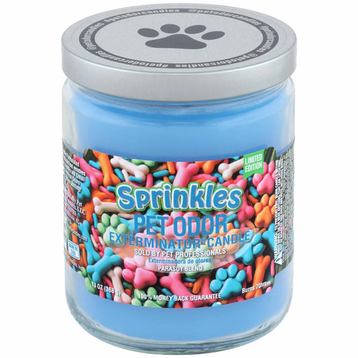 Pet Odor Exterminator Candle, Sprinkles, 13 oz Color Red