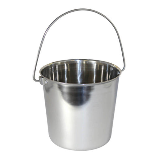 Stainless Steel Pail, Round with Rivets - Jeffers - Farm & Ranch Supplies > Farm & Ranch Supplies