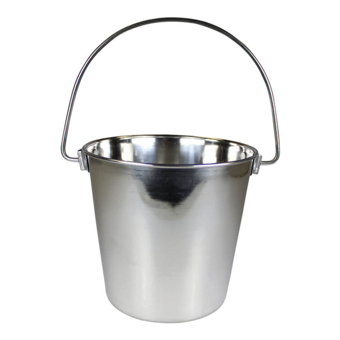 Stainless Steel Pail, Round with Rivets - Jeffers - Farm & Ranch Supplies > Farm & Ranch Supplies