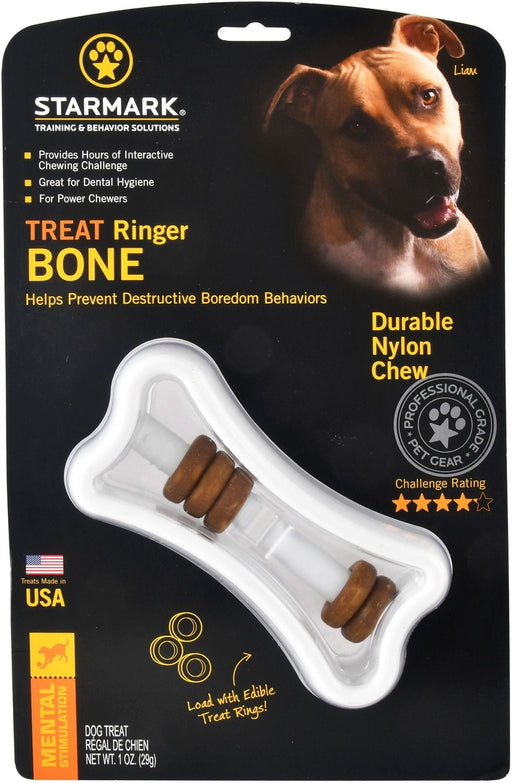 Starmark Treat Ringer, Bone - Jeffers - Dog Supplies > Dog Toys