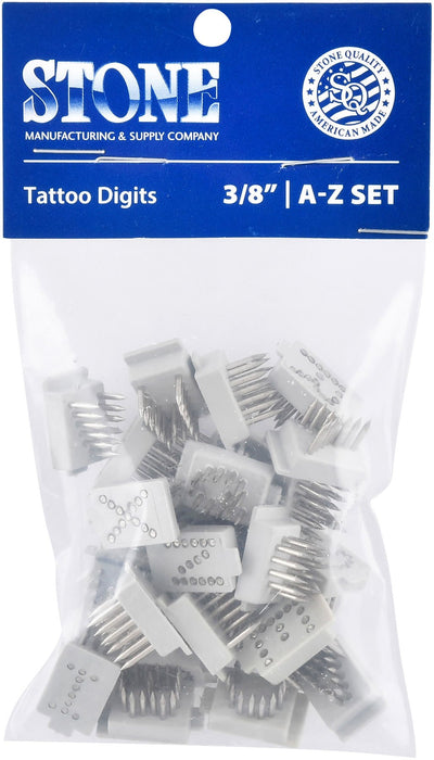 Stone Standard Tattoo Letters, A - Z Set - Jeffers - Farm & Ranch Supplies > Identification & Ear Tags