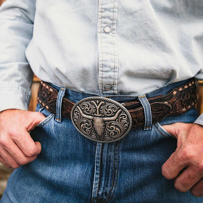 Strength of Yellowstone Attitude Buckle - Jeffers - Men > Men's Caps, Belts, Buckles