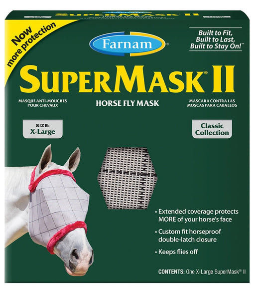 SuperMask II Classic without Ears, X - Large Horse - Jeffers - Horse Supplies > Horse Fly Masks