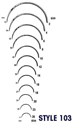 Suture Needles, Style 103 (6 pack) - Jeffers - Animal Health & Wellness > Medical Supplies