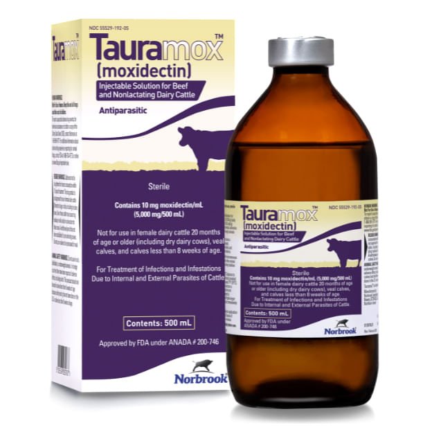 Tauramox Injectable Solution, 500 mL (moxidectin) - Jeffers - Animal Health & Wellness > Medicine