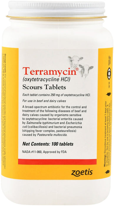 Terramycin Scour Tablets - Jeffers - Animal Health & Wellness > Medicine