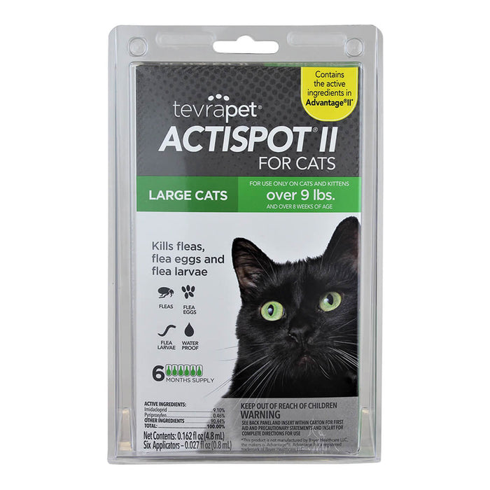 TevraPet Actispot II for Cats, 6 Month Supply - Jeffers - Animal Health & Wellness > Flea & Tick Control