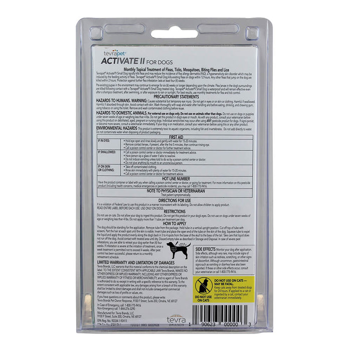 TevraPet Activate II, 4 Month Supply - Jeffers - Animal Health & Wellness > Flea & Tick Control