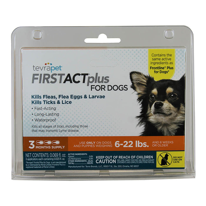 TevraPet FirstAct Plus for Dogs, 3 Month Supply - Jeffers - Animal Health & Wellness > Flea & Tick Control