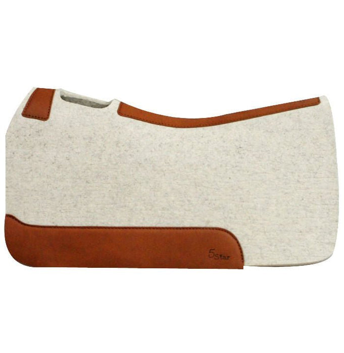 'The Barrel Racer' 5 Star Saddle Pad, 7/8' Natural - Jeffers - Horse Supplies > Horse Tack > Saddle Pads & Blankets