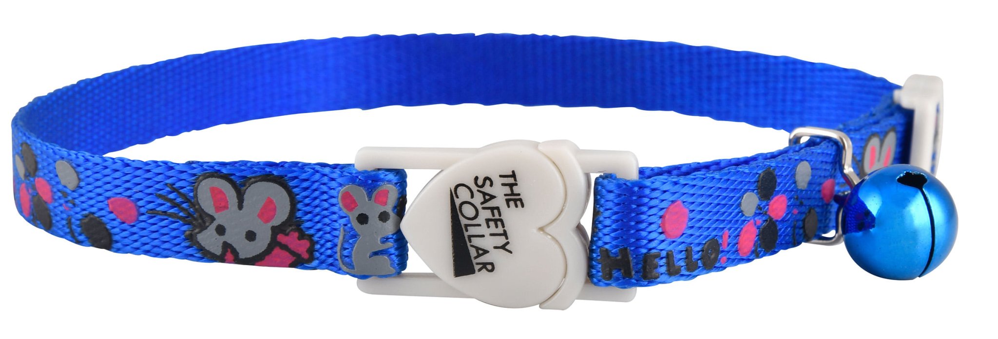 The Cat Safety Collar, Hello Mouse - Jeffers - Cat Supplies > Cat Apparel > Cat Collars, Harnesses, & Leashes