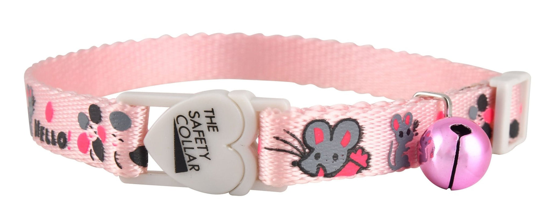 The Cat Safety Collar, Hello Mouse - Jeffers - Cat Supplies > Cat Apparel > Cat Collars, Harnesses, & Leashes