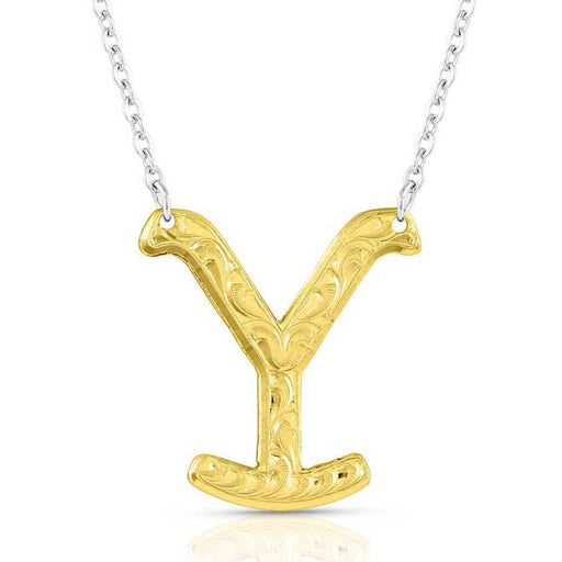 The Y Yellowstone Brand Necklace, Gold - Jeffers - Women > Accessories, Jewelry, Handbags