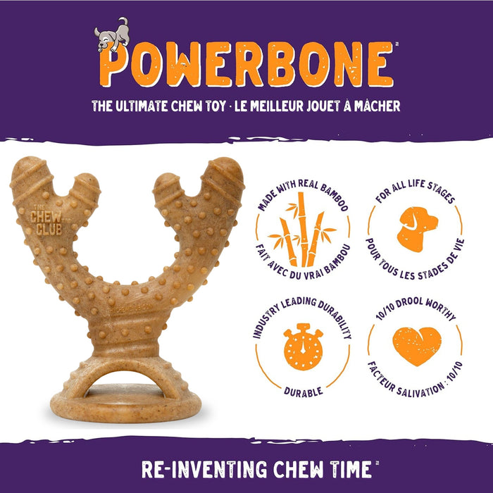 Powerbone Antler Dog Chew Toy for Power Chewers, 5.5''