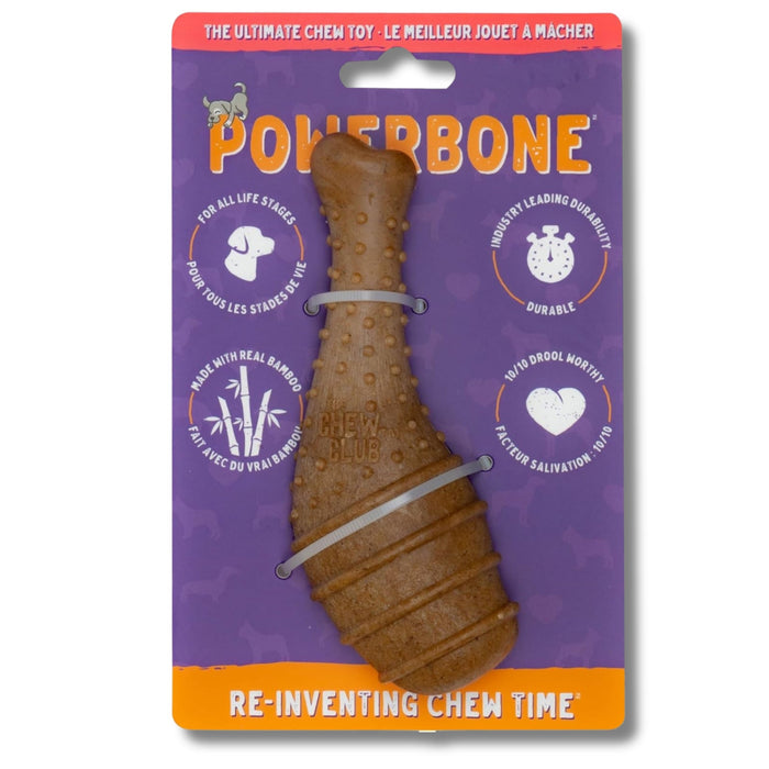 Powerbone Chicken Thigh Dog Chew Toy for Power Chewers, 6"