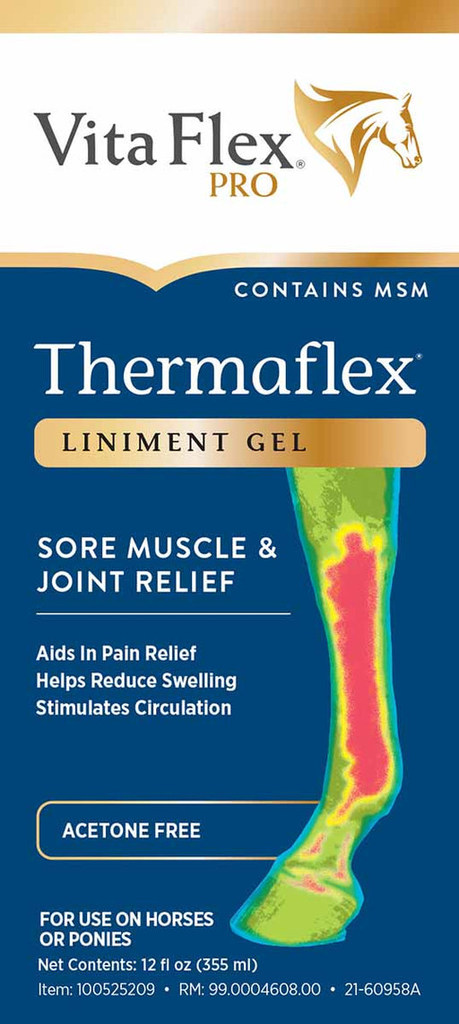 Thermaflex Liniment Gel with MSM, 12 oz - Jeffers - Animal Health & Wellness > Joint Health