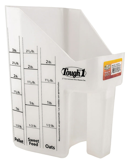 Tough - 1 Clear Feed Scoop with Measurements - Jeffers - Farm & Ranch Supplies > Livestock Feeders & Waterers