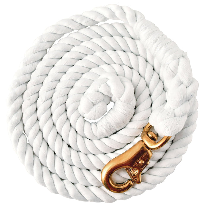 Tough1 Braided Cotton Horse Lead Rope w/ Trigger Bull Snap, 8.5' - Jeffers - Horse Supplies > Horse Tack > Horse Halters