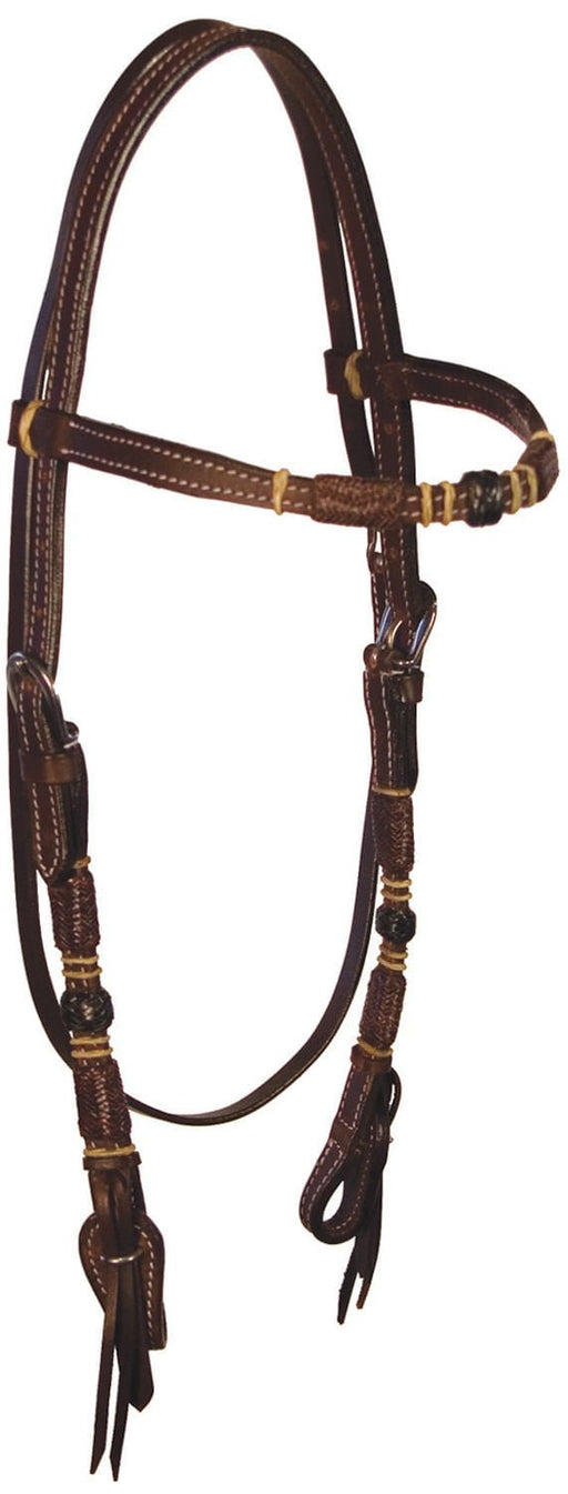 Tres Rawhide Browband Headstall - Jeffers - Horse Supplies > Horse Tack > Bridles & Headstalls