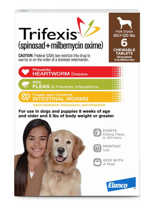 Trifexis for Dogs, 6 Chewable Tablets - Jeffers - Animal Health & Wellness > Flea & Tick Control