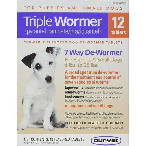 Triple Wormer for Dogs, 12 ct - Jeffers - Animal Health & Wellness > Medicine