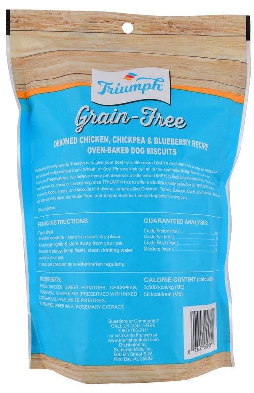 Triumph Grain - Free Chicken, Chickpea & Blueberry Biscuits - Jeffers - Dog Supplies > Dog Treats > Biscuits & Baked Treats