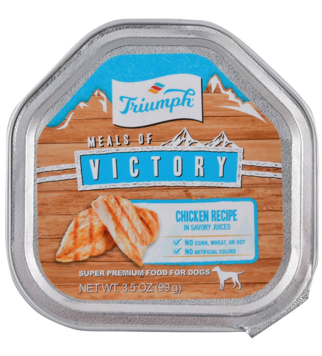 Triumph Meals of Victory, Chicken Recipe in Savory Juices Dog Food - Jeffers - Dog Supplies > Dog Food > Wet Dog Food