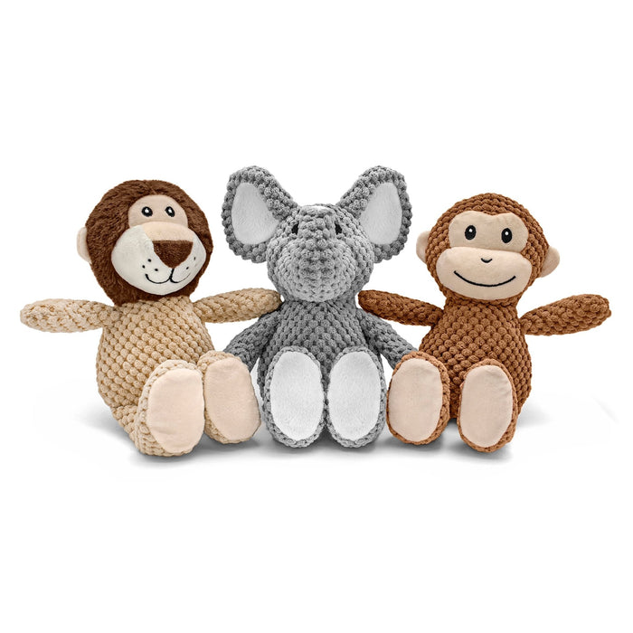 Tuff Plush Assorted Elephants, Lions, Monkey - Jeffers - Dog Supplies > Dog Toys