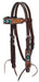 Turquoise Cross Two Toned Pony Browband Headstall - Jeffers - Horse Supplies > Horse Tack > Bridles & Headstalls