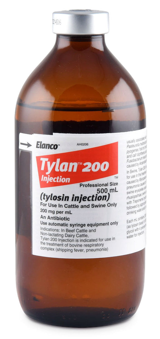 Tylan 200 Injection - Jeffers - Animal Health & Wellness > Medicine