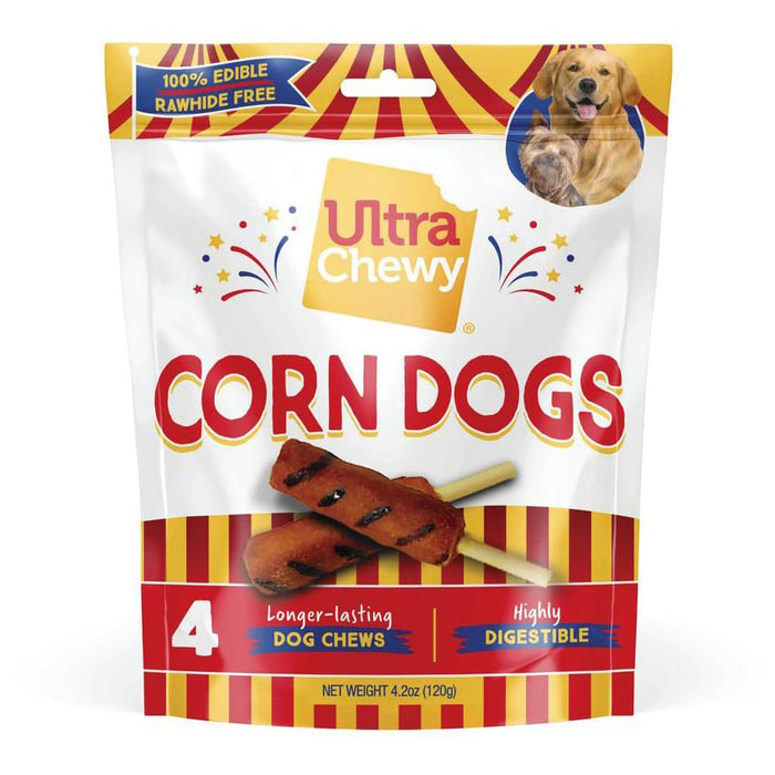 Ultra Chewy Corn Dogs 4ct - Jeffers - Dog Supplies > Dog Treats